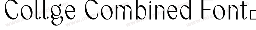 Collge Combined Font字体转换